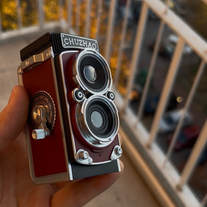 Cámara Dual retro estilo vintage