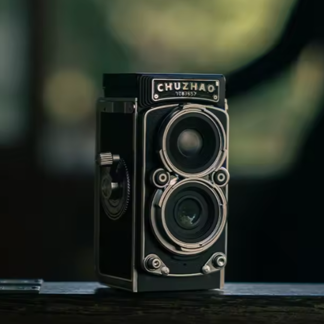 Cámara Dual retro estilo vintage